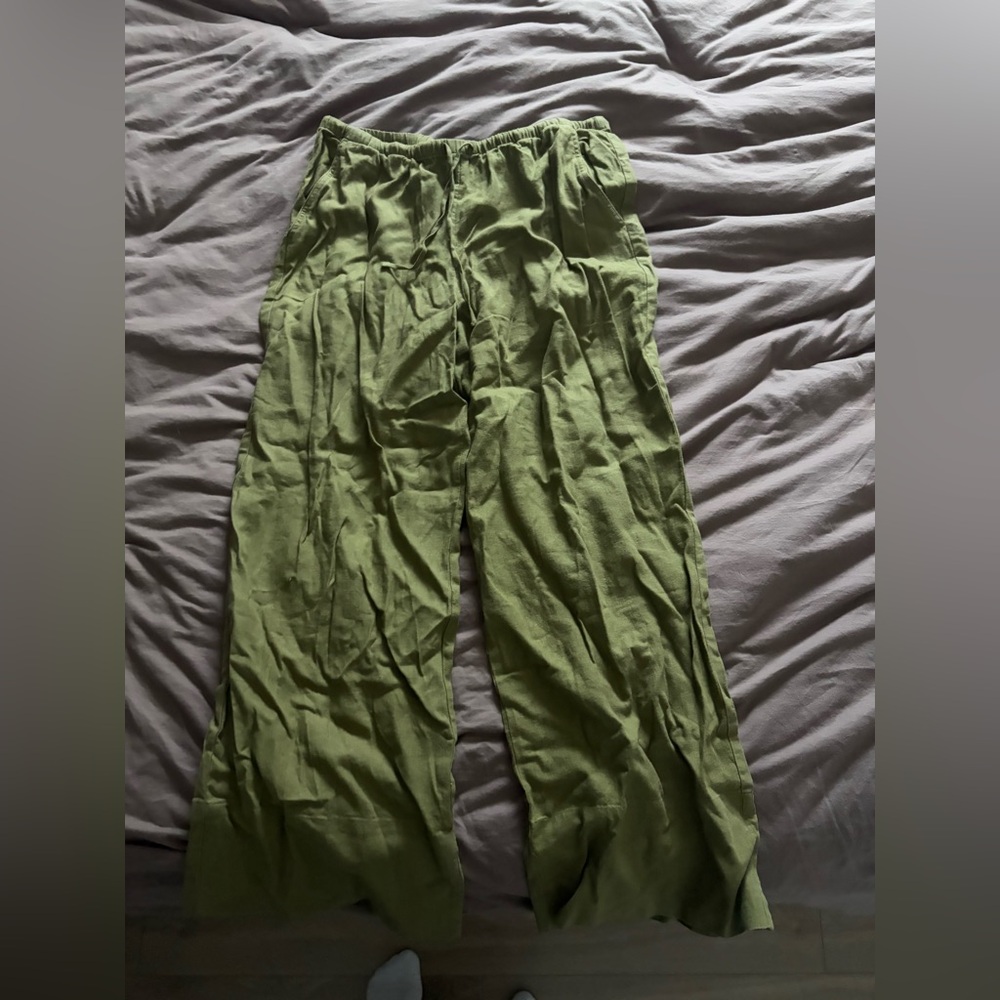 Dynamite Sage Wide-Leg Pants